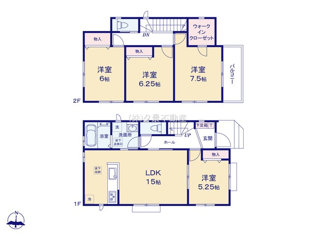 《仲介手数料無料》富士見市水谷東２丁目32-5新築一戸建てハートフルタウンの間取り