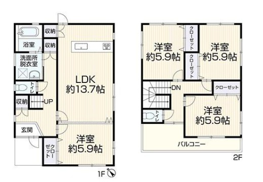 千葉市中央区松ケ丘町の間取り