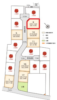 【区画図】 | ワイウッドコート古河市大堤第5期　 | 【全17棟】各号棟の詳細については、お気軽にお問い合わせください♪