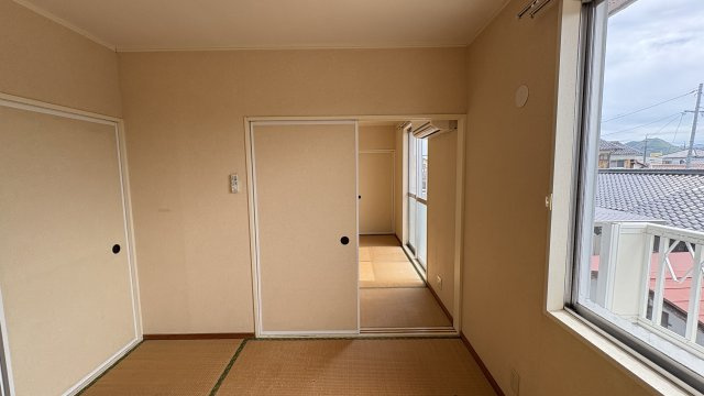 大橋ハイツのその他|和室2部屋は引き戸でつながっています。
