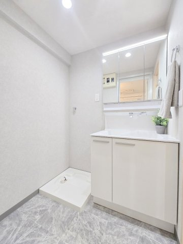 ロータリーパレス河辺壱番館の独立洗面台