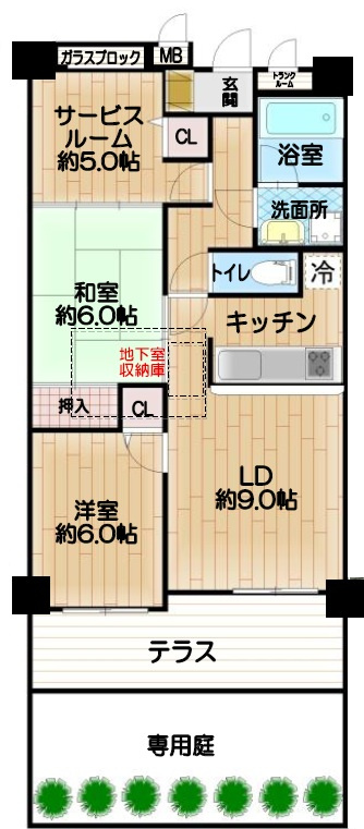 ロータリーパレス河辺壱番館の間取り