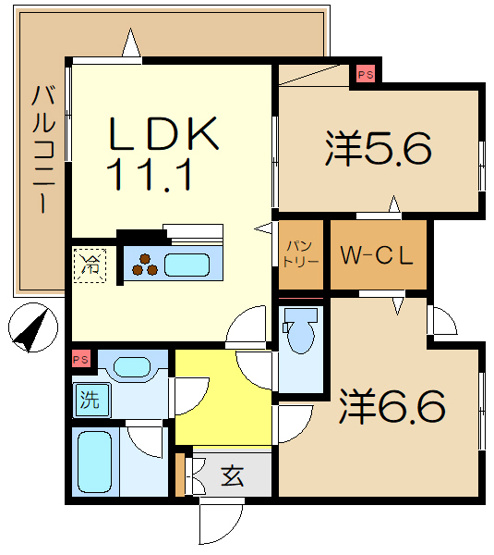 【間取り】 | ホープハイツ