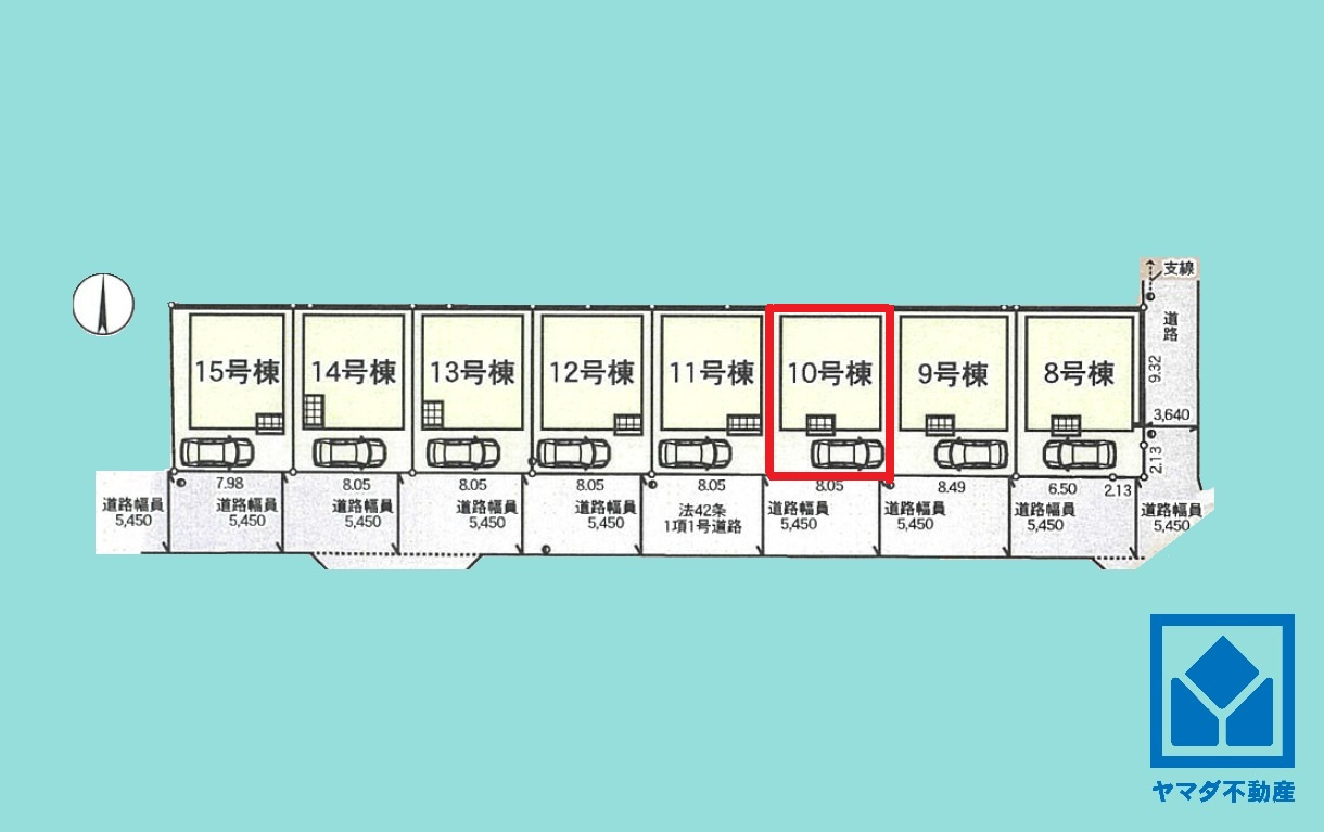 尼崎市高田町第1の区画図|クレイドルガーデン尼崎市高田町第1、新築分譲住宅全15棟の10号棟です。区画それぞれ間取りが違うので、ライフスタイルに合わせてご検討ください。
