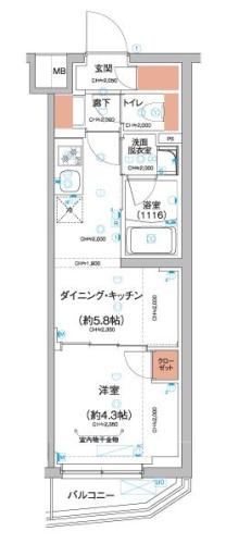 ハーモニーレジデンス羽田天空橋の間取り|間取り