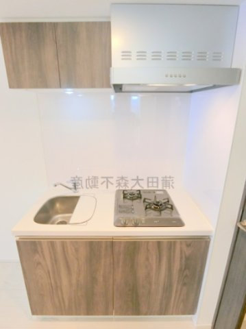 ハーモニーレジデンス羽田天空橋のキッチン|２口ガスコンロのシステムキッチン