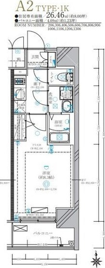 ディアレイシャス名古屋太閤通Ⅳの間取り