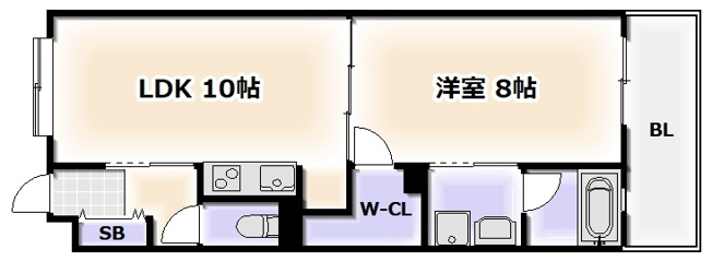 【間取り】 | S-RESIDENCE学園坂（エスレジデンス学園坂）