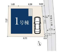 足立区関原２丁目の新築戸建の区画図