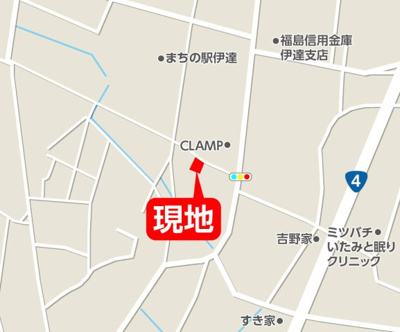 【地図】 | LIGARE　伊達市本町1期 | ★内覧予約でブランド米2kg★
