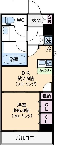 デュオ・スカーラ赤坂の間取り|間取りです。