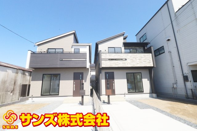 郡山市小原田3丁目　　　　1号棟　　　小原田小学校、小原田中学区の外観|南側から見た外観