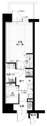 日神パレステージ伊勢佐木南の間取り