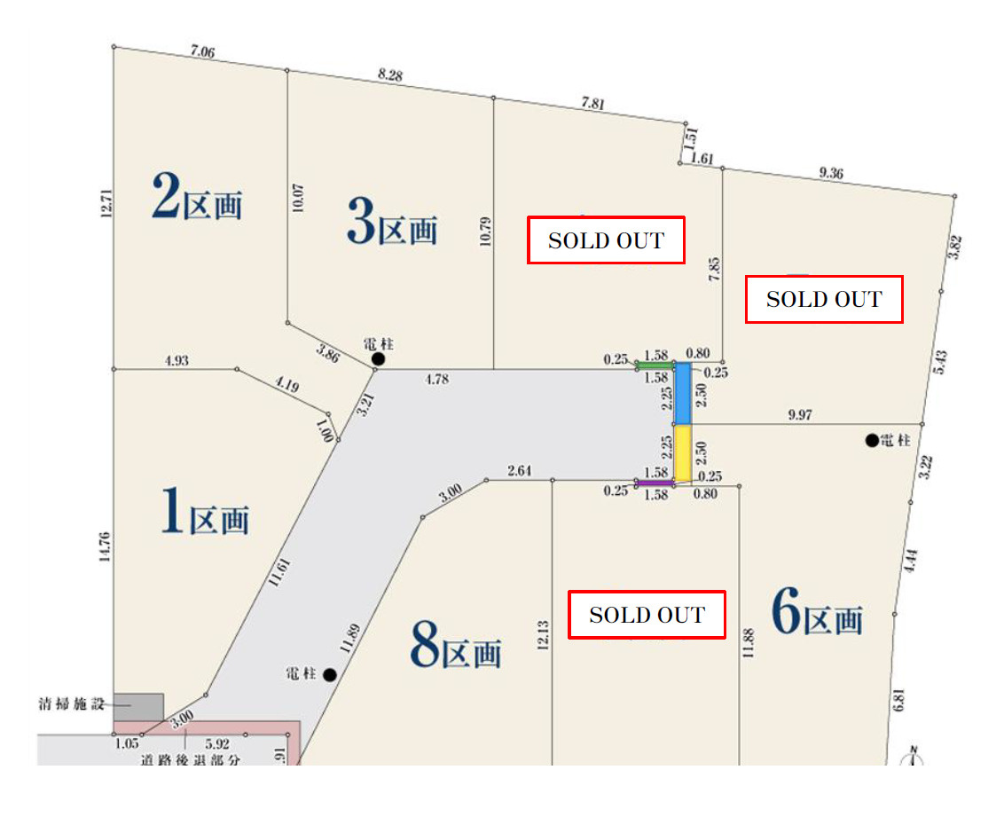練馬区早宮4丁目　建築条件無し売地　全5区画の土地図|区画図

現地ご見学希望・資料請求などお気軽にお問い合わせ下さい！
03-5990-5201