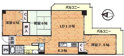 シプレ芦屋の間取り