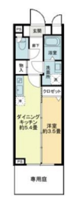 クラリティア池上の間取り|1DK