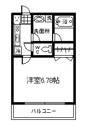三鷹市大沢６丁目のアパートの間取り