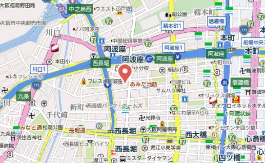 【地図】 | ブエナビスタ阿波座タワー