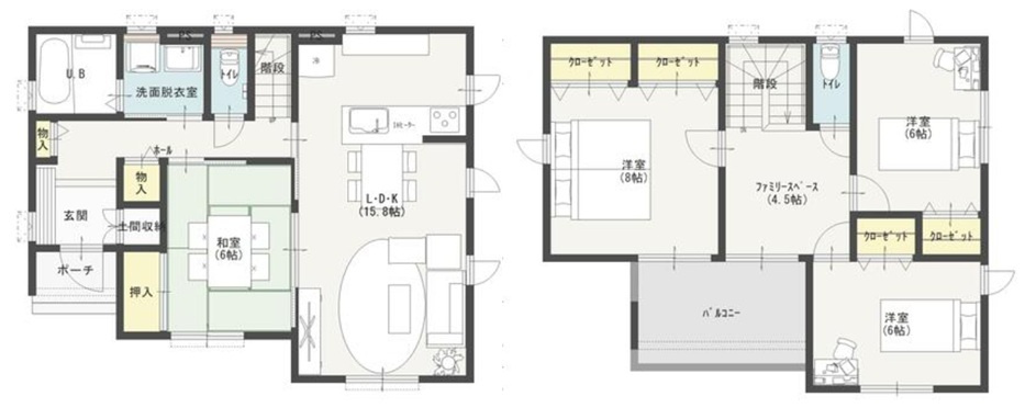 【中古戸建】足利市葉鹿南町の間取り|■間取り図｜敷地面積：344.67㎡（約104.26坪）建物面積：110.18㎡（約33.32坪）
