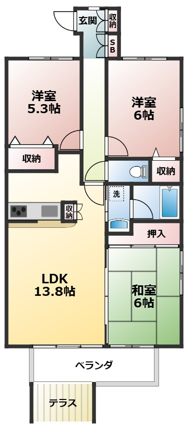 グランリーブルの間取り