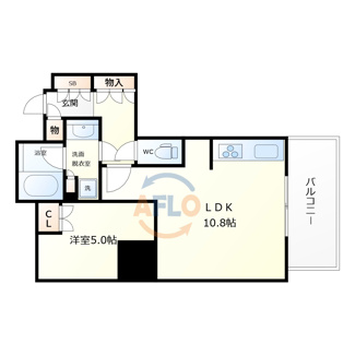 【間取り】 | ブランズタワー大阪本町　開平小学校区 | ブランズタワー大阪本町　間取り