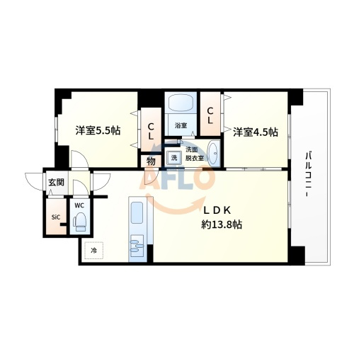 セイワパレス美章園駅前　常盤小学校区の間取り|セイワパレス美章園　間取り