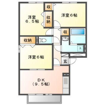 セジュール今　Ｃの間取り