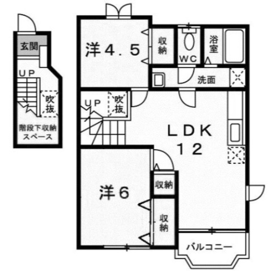 【間取り】 | ラフィネ・Ｂ