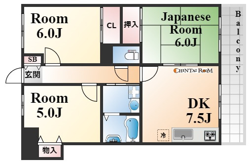 ハイツ甲南の間取り