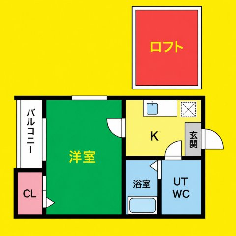 LUMINOUS矢田　名古屋市賃貸　仲介手数料無料の間取り