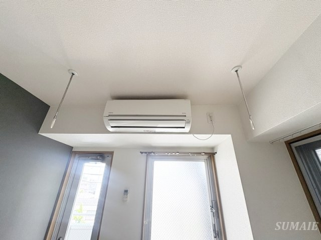 キャトルセゾン2の設備|室内洗濯物干しです☆