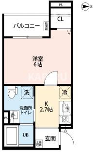 CRASTINE小路東Bの間取り