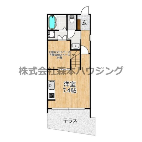 【間取り】 | 　キャルムコート交野2番館