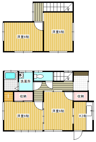 川原代A邸の間取り