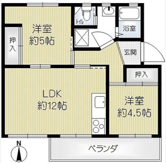 【間取り】 | 明舞第二団地8号棟
