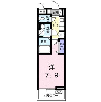 【間取り】 | ジュネス　Ｋ | 「ジュネス　Ｋ」の間取りです