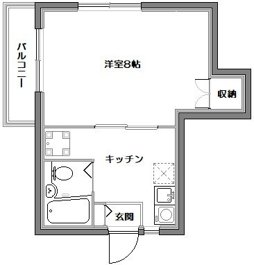 コーポラス紀念の間取り