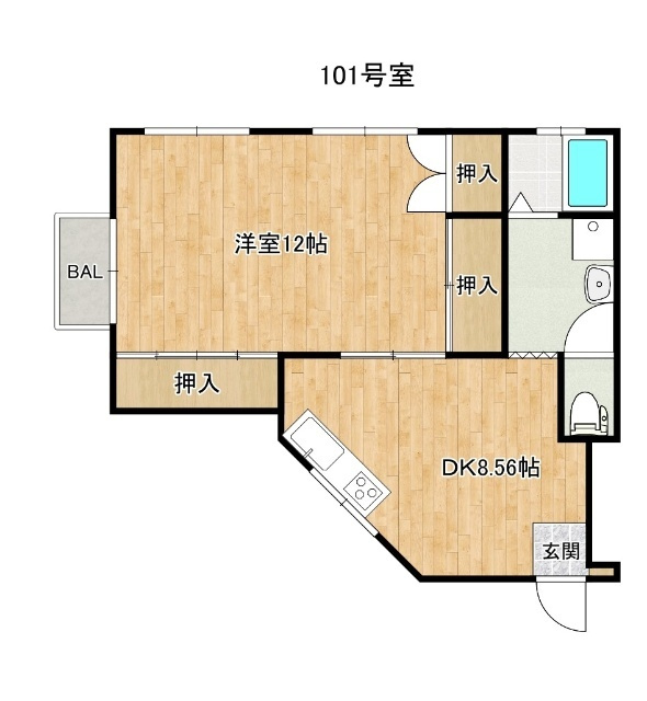 サンシャイン赤崎の間取り