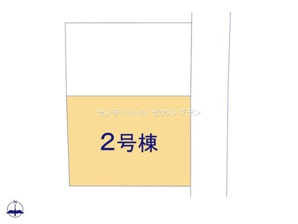富岡市富岡01期 2号棟の区画図|区画図