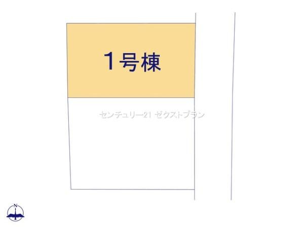 富岡市富岡01期 1号棟の区画図|区画図