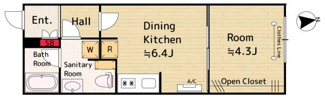 【間取り】 | Ｄ’ｓ　ＶＡＲＩＥ ＮＥＲＩＭＡ ＲＥＳＩＤＥＮＣＥ
