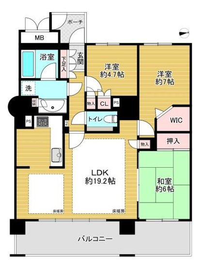 【間取り】 | コムズシティ野江D棟