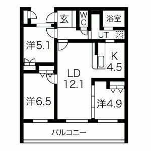 【間取り】 | アクレール小笹南坂