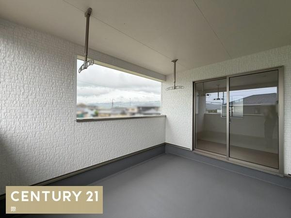 岩出市中島第3-1号棟　新築戸建のバルコニー