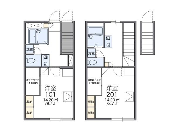 【間取り】 | レオパレス安倍