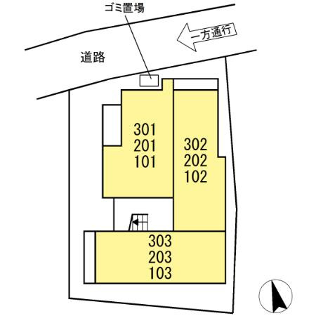 【区画図】D'Bless横濱赤門通り