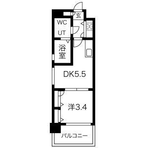 F・PARC西新　南当仁小学校区の間取り|F・PARC西新