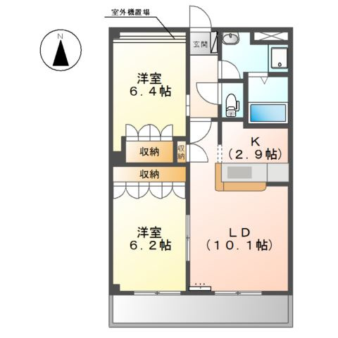 サウスビューの間取り
