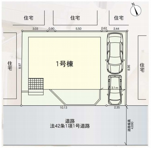 【区画図】 | 【仲介手数料０円】厚木市緑ケ丘第10　新築一戸建て | 厚木市緑ケ丘第10　新築一戸建て