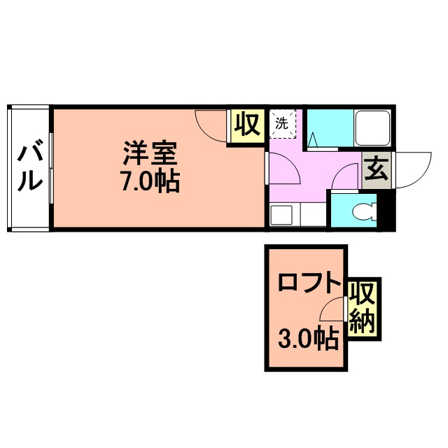 シャトレ隈【キャッシュバック対象物件】の間取り